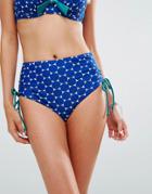 Pour Moi Spot On Control Bikini Bottom - Blue