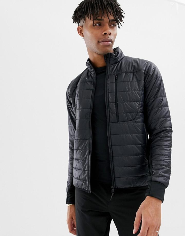 Didriksons 1913 Campo Lightweight Padded Jacket In Black - Black