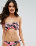 Seafolly Twist Bandeau Bikini Top - Pink
