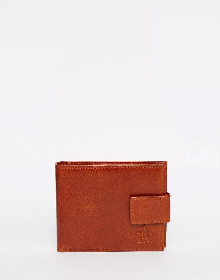 Original Penguin High Shine Wallet - Brown