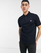 Fred Perry Plain Polo Shirt In Navy