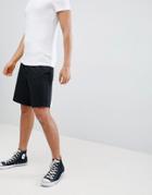 Asos Design Skater Shorts In Black - Black