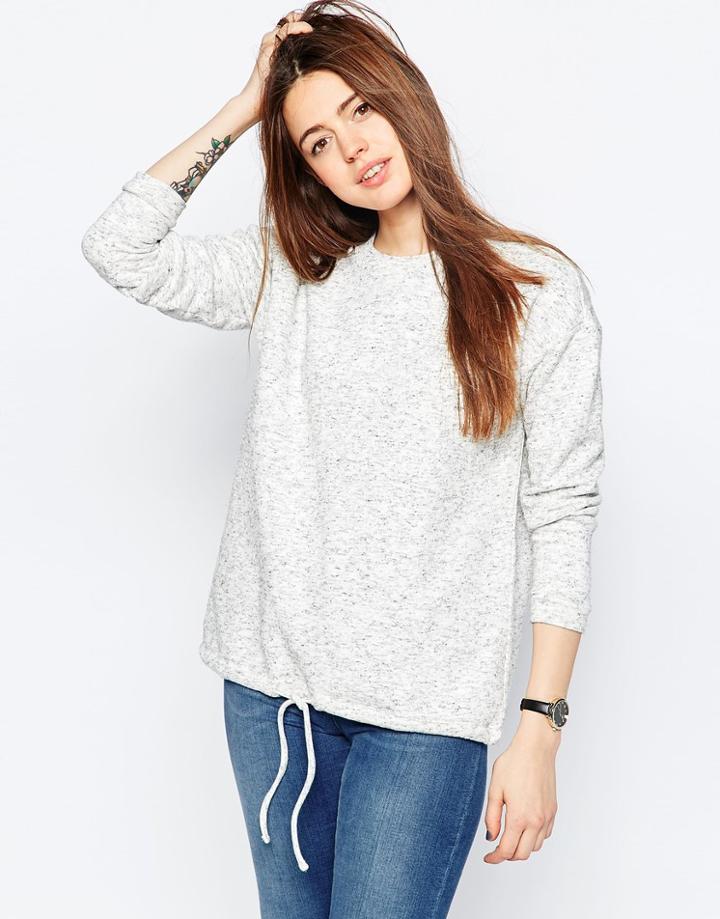 Asos Sweat With Gathered Hem - Multi