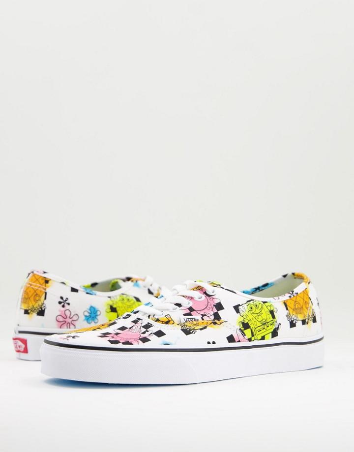 Vans X Spongebob Authentic Airbrush Sneakers In Multi