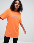 Weekday Statement T-shirt In Orange - Orange