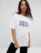 Back By Ann Sofie Back Metal Back Logo Boxy T-shirt - White