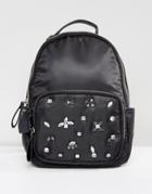 Yoki Gem Embellished Backpack - Black
