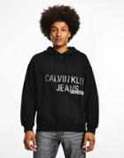 Calvin Klein Jeans Urban Back Graphic Hoodie In Black