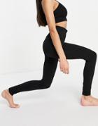 & Other Stories Recycled Matching Yoga Seamless Leggings In Black