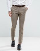 Selected Homme Skinny Suit Pants - Stone