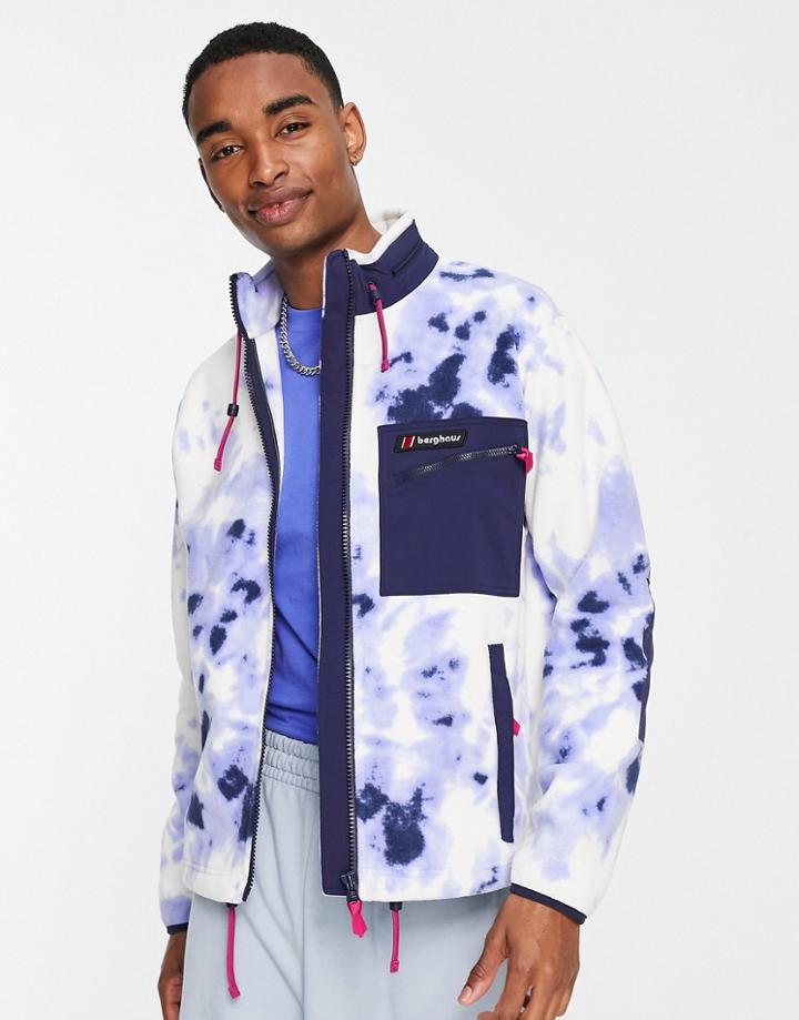 Berghaus Ascent 91 Fleece In Tie Dye Purple