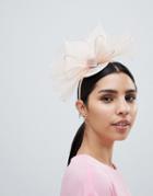 Elegance Fascinator Hat With Netting - Cream