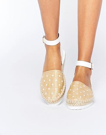 Asos Jacker Two Part Espadrilles - Natural Spot
