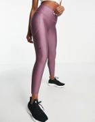Under Armour High Ankle Leggings In Plum-purple