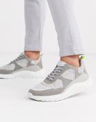 River Island Chunky Sneakers In Gray