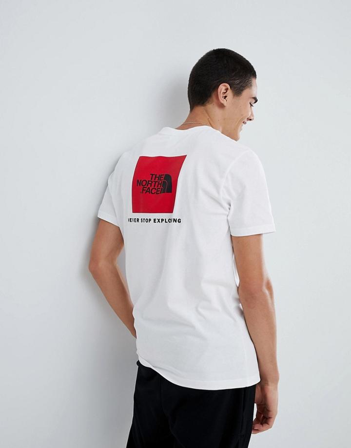 The North Face Red Box T-shirt In White - White