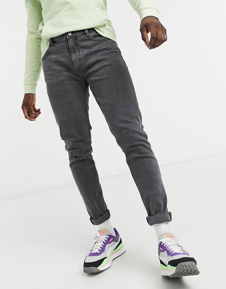 Weekday Cone Jeans In Gray-black