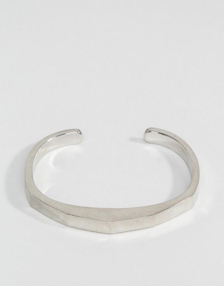 Icon Brand Premium Manta Cuff Bangle Bracelet In Silver - Silver