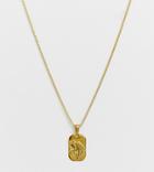 Image Gang Gold Filled Taurus Star Sign Pendant Necklace - Gold