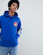 Tommy Jeans 90s Sailing Capsule Back And Sleeve Logo Hoodie In Bright Blue - Blue