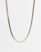Reclaimed Vintage Inspired Unisex Ultimate Antique Chain Necklace In Gold