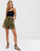 Free People Tomboy Casual Shorts-green
