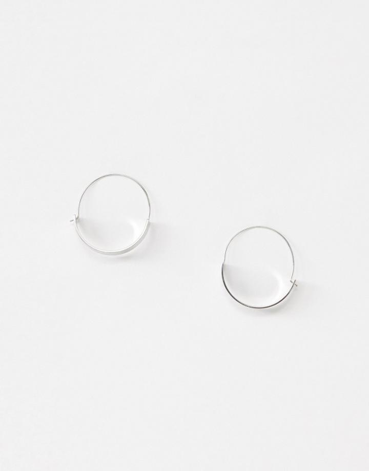 Pieces Kajsa Hoop Earrings - Silver