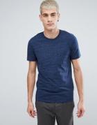 Selected Homme T-shirt In Marl With Pocket - Navy