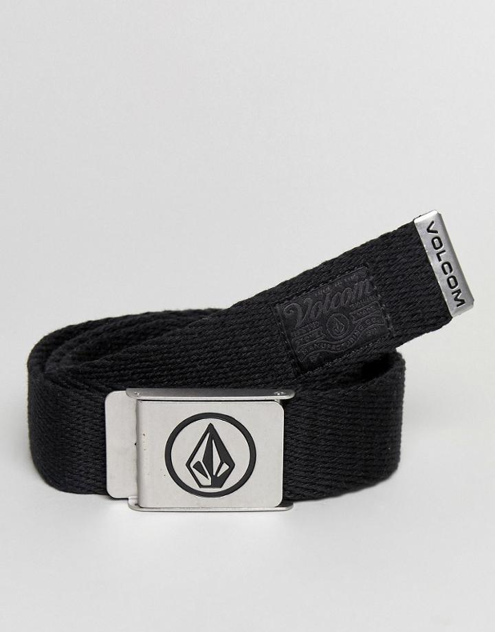 Volcom Webbing Belt In Black - Black