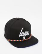 Hype Rope Front Snapback Cap - Black