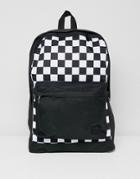 Jack & Jones Backpack With Checkerboard Print - Black