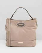 Carvela Nadia Embossed Slouch Bag - Beige