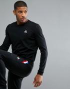 Le Coq Sportif Logo Long Sleeve Top - Black