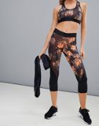 Adidas Training Floral Printed Leggings - Multi