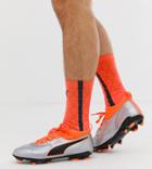 Puma One 3 Leather Soccer Boots - Orange