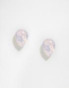 Orelia Swarovski Teardrop Stud Earrings - Gold