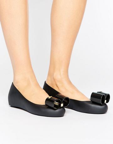 Vivienne Westwood For Melissa Ultragirl Bow Ballerina - Black