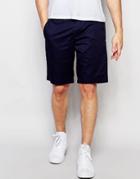 Ted Baker Shorts With Tonal Polka Dot In Slim Fit - Blue