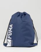Puma Drawstring Backpack In Blue 7346802 - Blue
