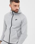 Nike Fullzip Tech Fleece Hoodie In Gray