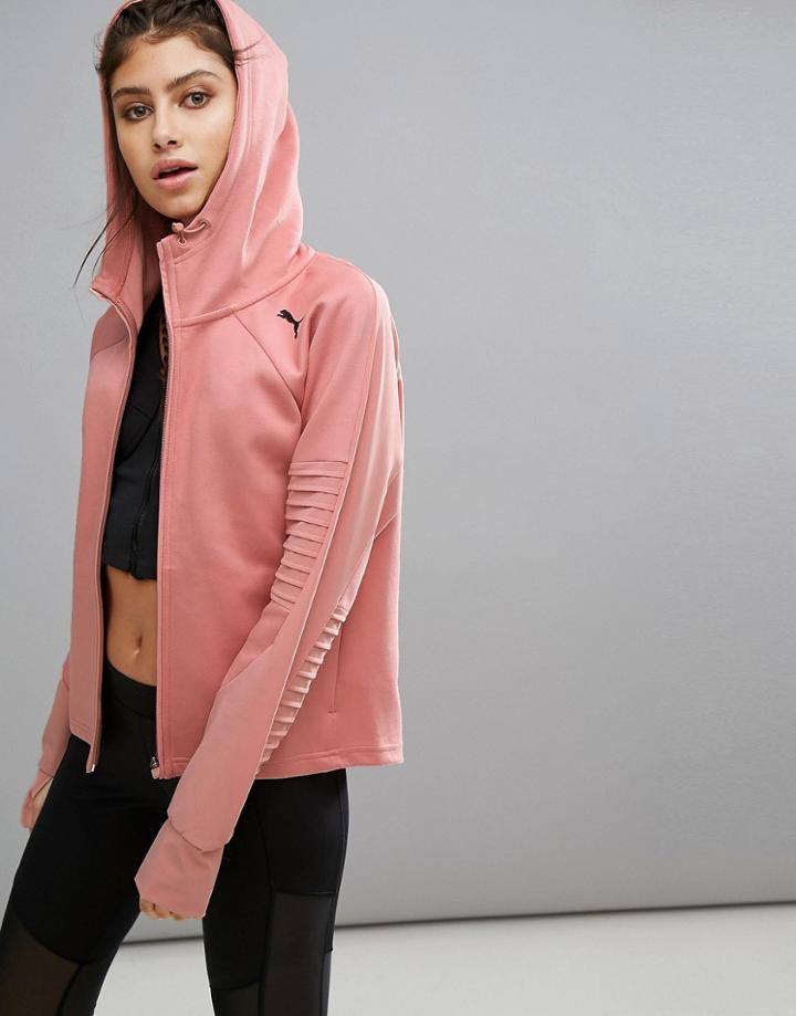 Puma Evostripe Jacket In Pink - Pink