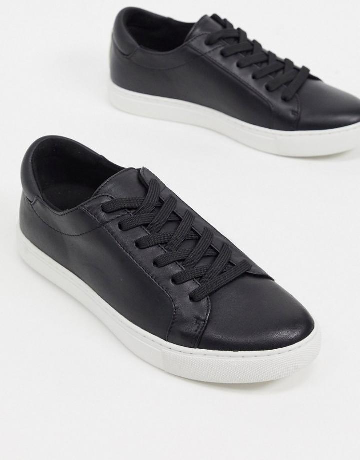 Kenneth Cole Kam Pride Sneakers In Black Leather