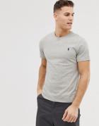 Polo Ralph Lauren Slim Fit T-shirt With Crew Neck In Gray-grey
