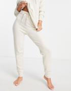 Accessorize Beach Lifestyle Sweatpants In Cream - Part Of A Set-white