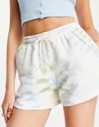 Daisy Street Relaxed Shorts In Tie Dye - Part Of A Set-multi