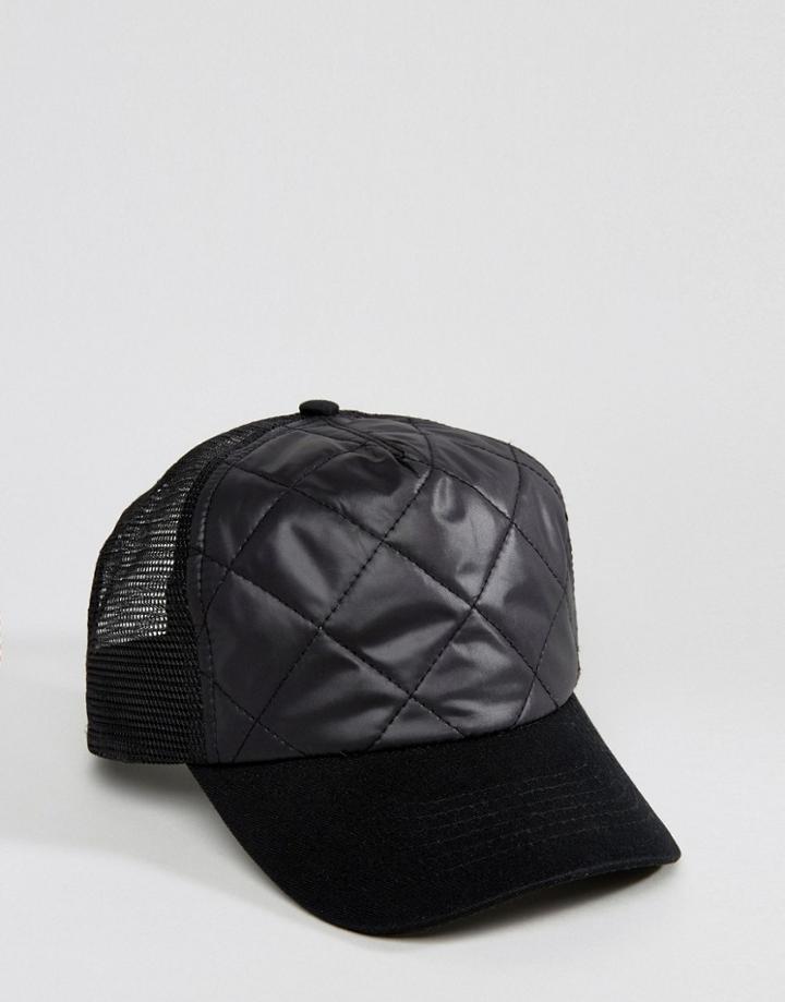 Artsac Workshop Quilted Trucker Cap - Black