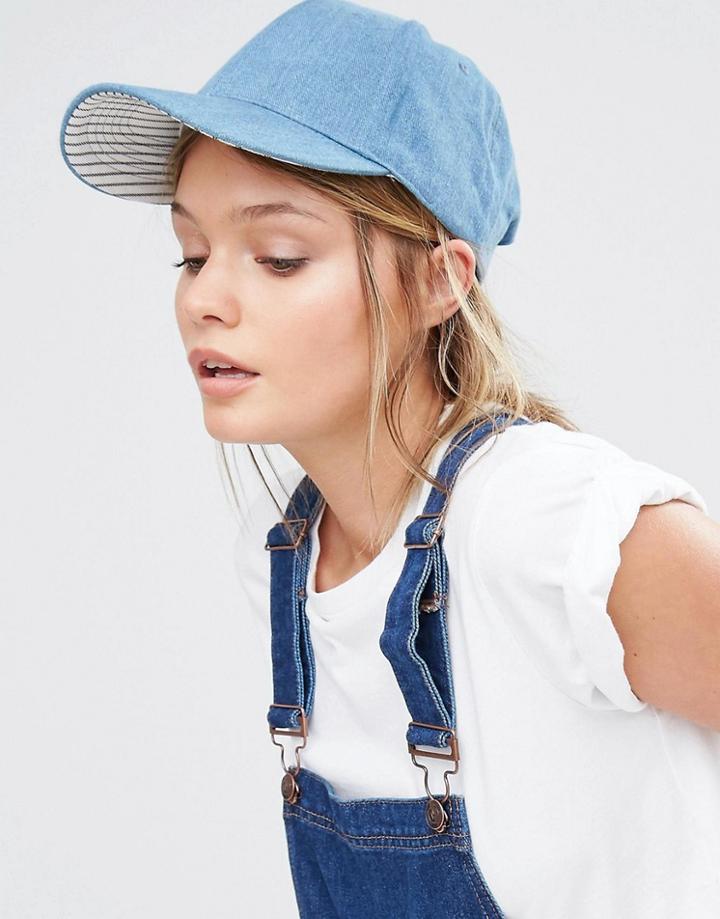 New Look Denim Cap - Blue