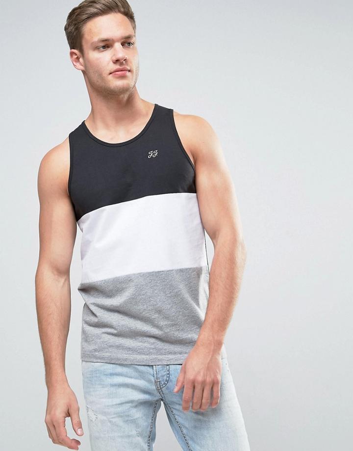 Jack & Jones Originals Color Block Tank - Black