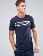 Jack And Jones Originals Crew Neck T-shirt - Navy