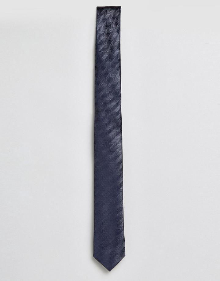 Jack & Jones Tie In Navy - Navy